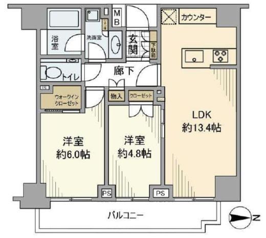 グランドメゾン三鷹フロントレジデンス 11階 間取り図