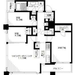 シティタワー横濱 17階 間取り図