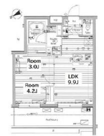メイクス若松河田 402 間取り図