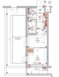 ハーモニーレジデンス川崎中丸子シティフロント 506 間取り図