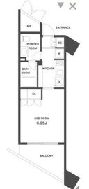 ガーデン蒲田 703 間取り図