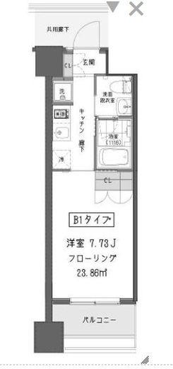 ガーデン蒲田 623 間取り図