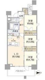 クレヴィア日暮里 THE RESIDENCE 9階 間取り図