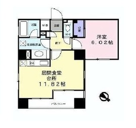 アクトフォルム武蔵小山 1005 間取り図