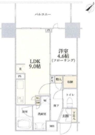 アトラス日暮里ウエストレジデンス 6階 間取り図