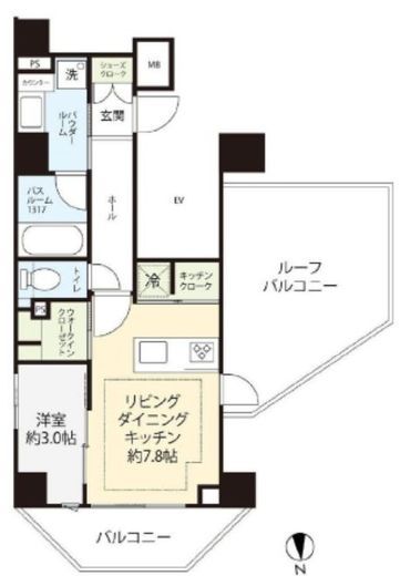 ベルジェンド西日暮里グランセルサス 10階 間取り図