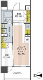 イニシア日暮里アベニュー 8階 間取り図