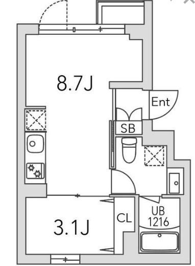 グランデュオ代沢4 (Gran Duo Daizawa4) 203 間取り図