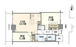 ブリリアタワー川崎 8階 間取り図