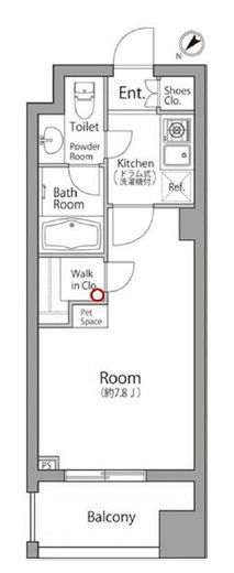 レジディア池袋ウエスト 707 間取り図