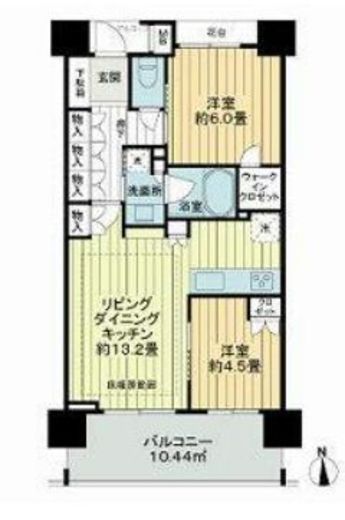 ライオンズマンション練馬シティ 9階 間取り図