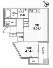 ドゥーエ東高円寺 401 間取り図