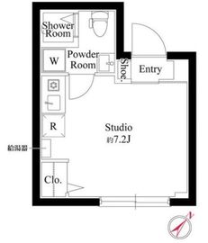 ザ・シティレジデンス新宿荒木町 101 間取り図