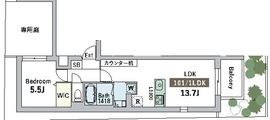 グランデュオ中野4 (GranDuo Nakano4) 101 間取り図