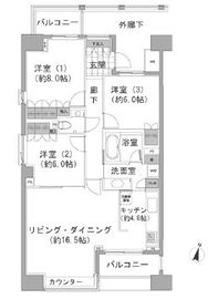 アビティ目黒 401 間取り図