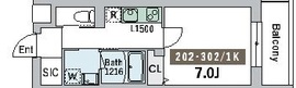 グランデュオ中野4 (GranDuo Nakano4) 302 間取り図