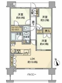 ブリリア成増シーズンテラス 4階 間取り図