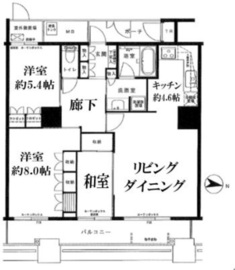 ヴィナシス金町タワーレジデンス 39階 間取り図