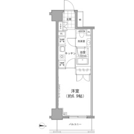 カッシア両国 302 間取り図