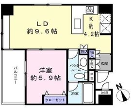 ヴィーナスヴァーゴ横濱 4階 間取り図