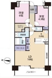 レーベンリヴァーレイオザ東京 15階 間取り図