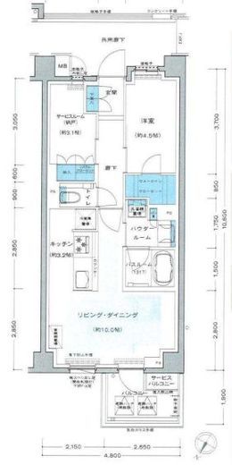 プレミスト金町 2階 間取り図