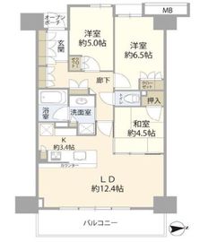 ブリリア葛西 8階 間取り図