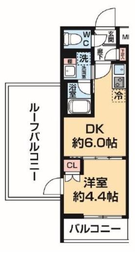 （仮称）中野区新井新築マンション 4階 間取り図