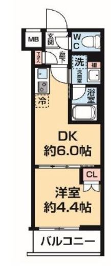 （仮称）中野区新井新築マンション 5階 間取り図