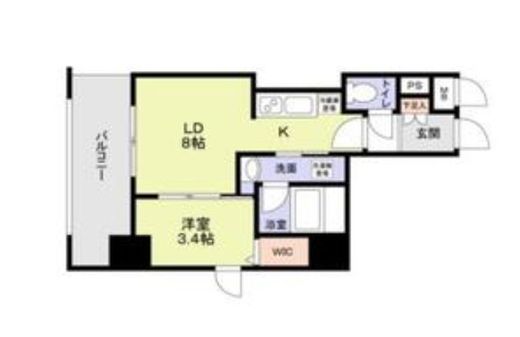 SCL関内 601 間取り図