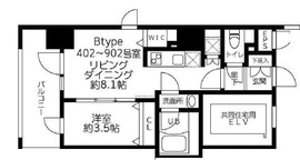 SCL関内 702 間取り図