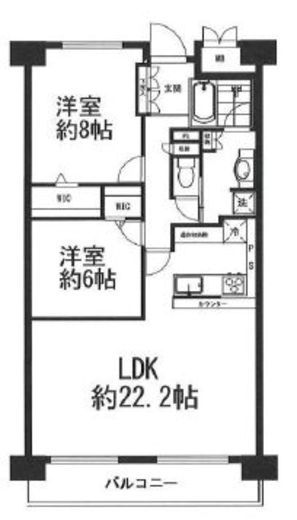 三田ナショナルコート 9階 間取り図