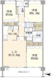 パークハウス中村橋コルニエ 3階 間取り図