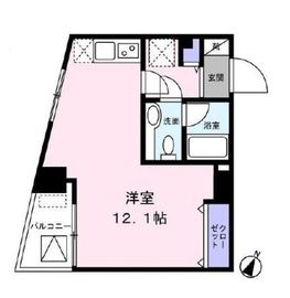 カスタリア門前仲町 502 間取り図