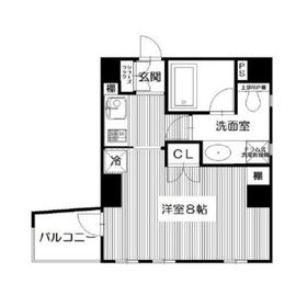 ライフェール新宿御苑ノースサイド 2階 間取り図