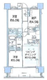 イニシア蓮根氷川の杜 6階 間取り図