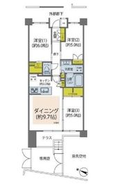 ジオ・イニシア練馬春日町 1階 間取り図