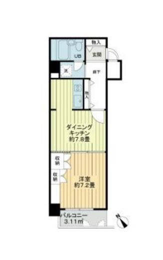 ビューシティ新宿御苑 5階 間取り図