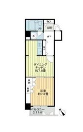 ビューシティ新宿御苑 5階 間取り図