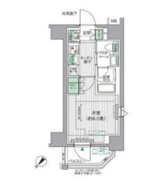 BPRレジデンス青砥 1203 間取り図