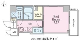 WB court (ダブリュビーコート) 301 間取り図