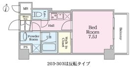 WB court (ダブリュビーコート) 303 間取り図