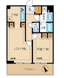 シティタワー新宿 14階 間取り図