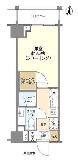 クレヴィア山吹神楽坂 2階 間取り図