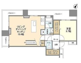 リガーレ日本橋人形町 39階 間取り図