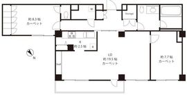 ジャルダン元麻布 3階 間取り図