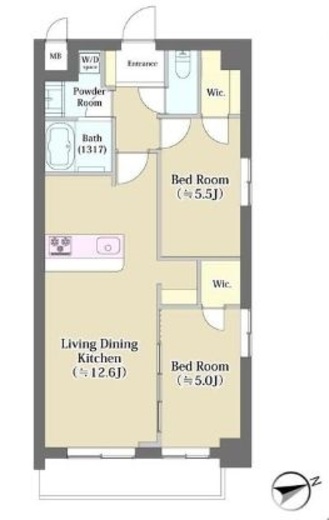 テアトル富ヶ谷 501 間取り図