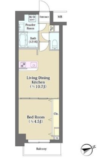 テアトル富ヶ谷 603 間取り図