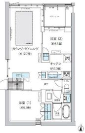 ガーデニエール砧ウエスト 318 間取り図