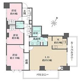 スタイルハウス西麻布 5階 間取り図